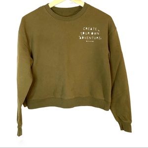 Embroidered crewneck sweatshirt